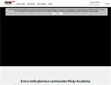 Tablet Screenshot of ninjacademy.it
